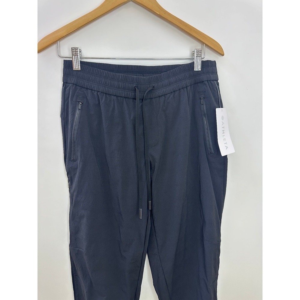 NWT Athleta 2025 Trekkie Relaxed Mid Rise Jogger Pants Black S Ripstop Stretch - Picture 4 of 14
